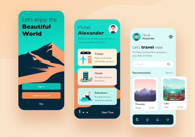 旅行app界面设计