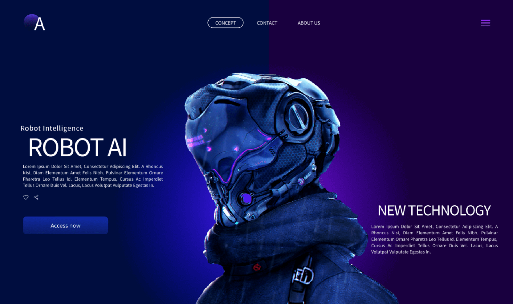 机器人AI网页设计