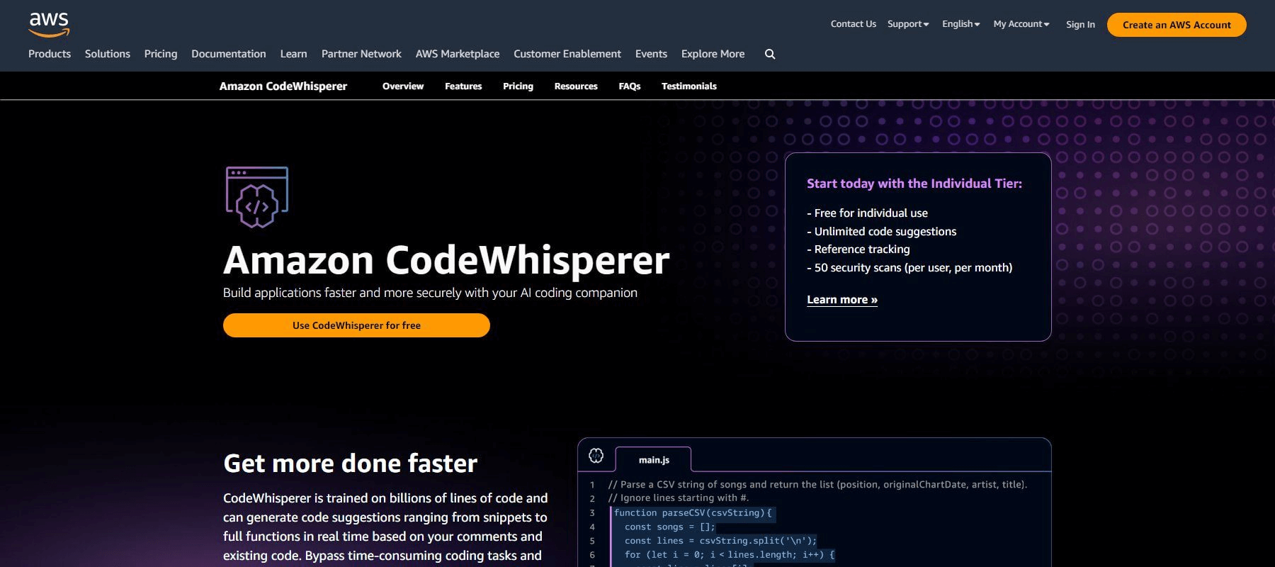 AI小助手Code Whisperer