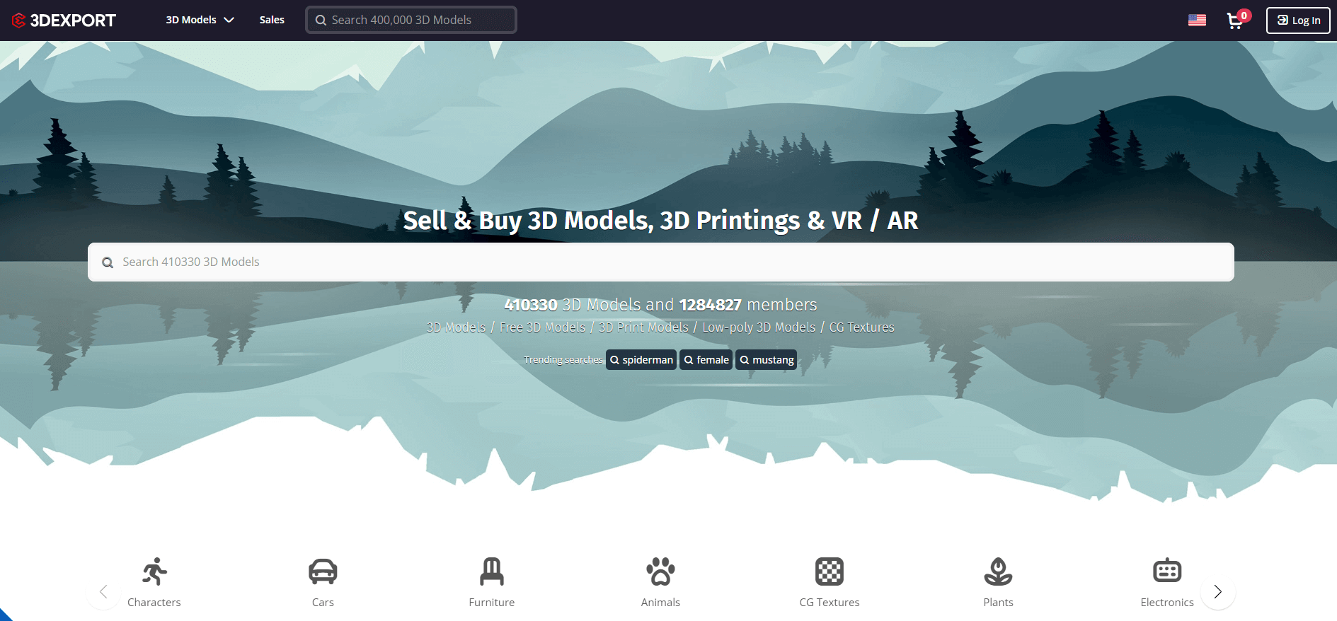 3D模型素材网站3DExport