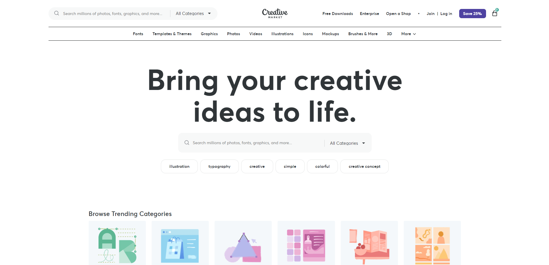 平面设计素材网站Creative Market