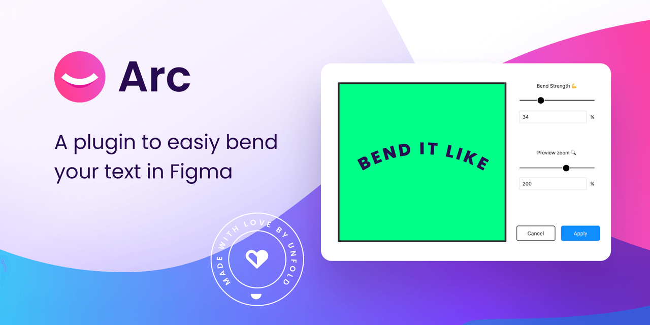 figma插件ARC - Bend your type!