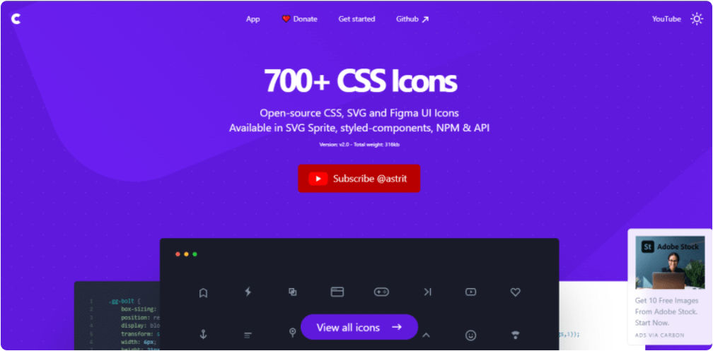 开源图标库CSS Icons