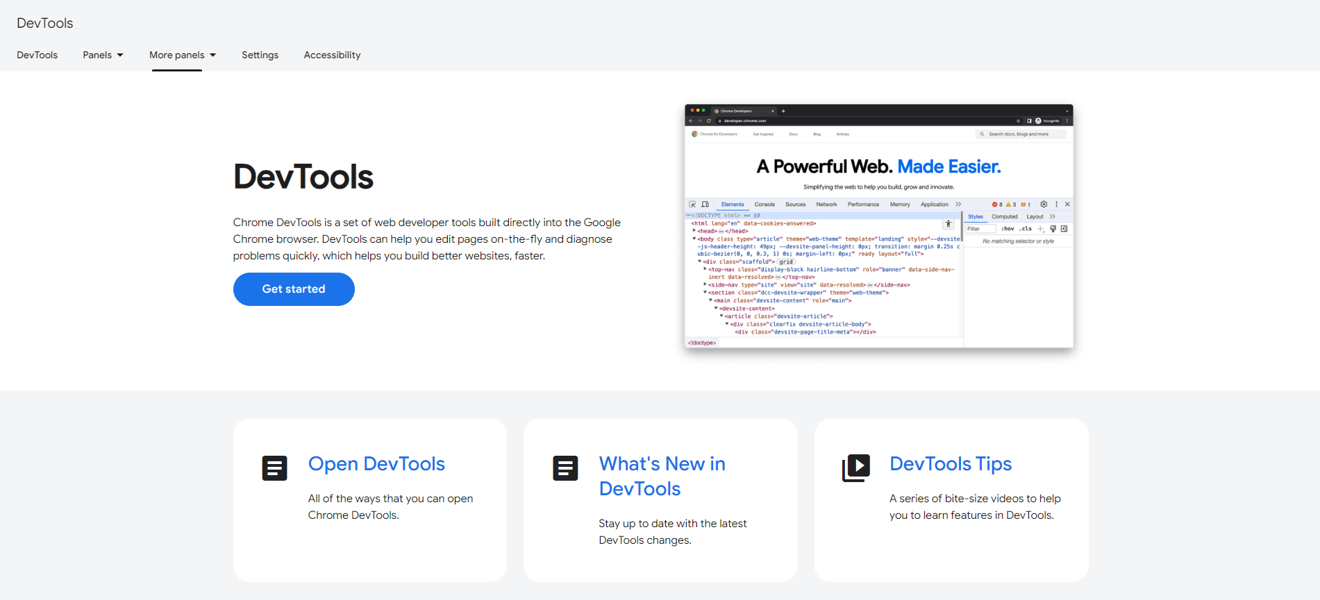 网页编辑工具Chrome DevTools
