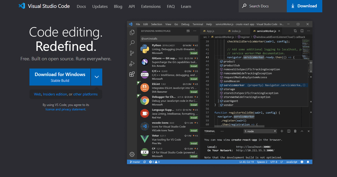 制作网页工具Visual Studio Code