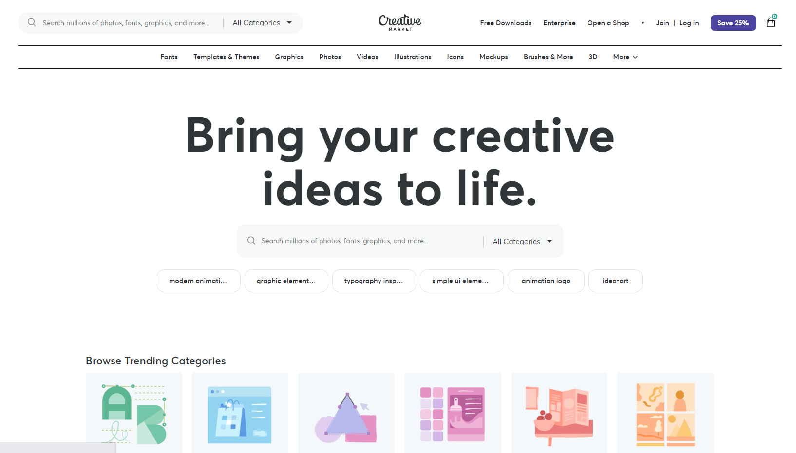 平面设计网站Creative Market