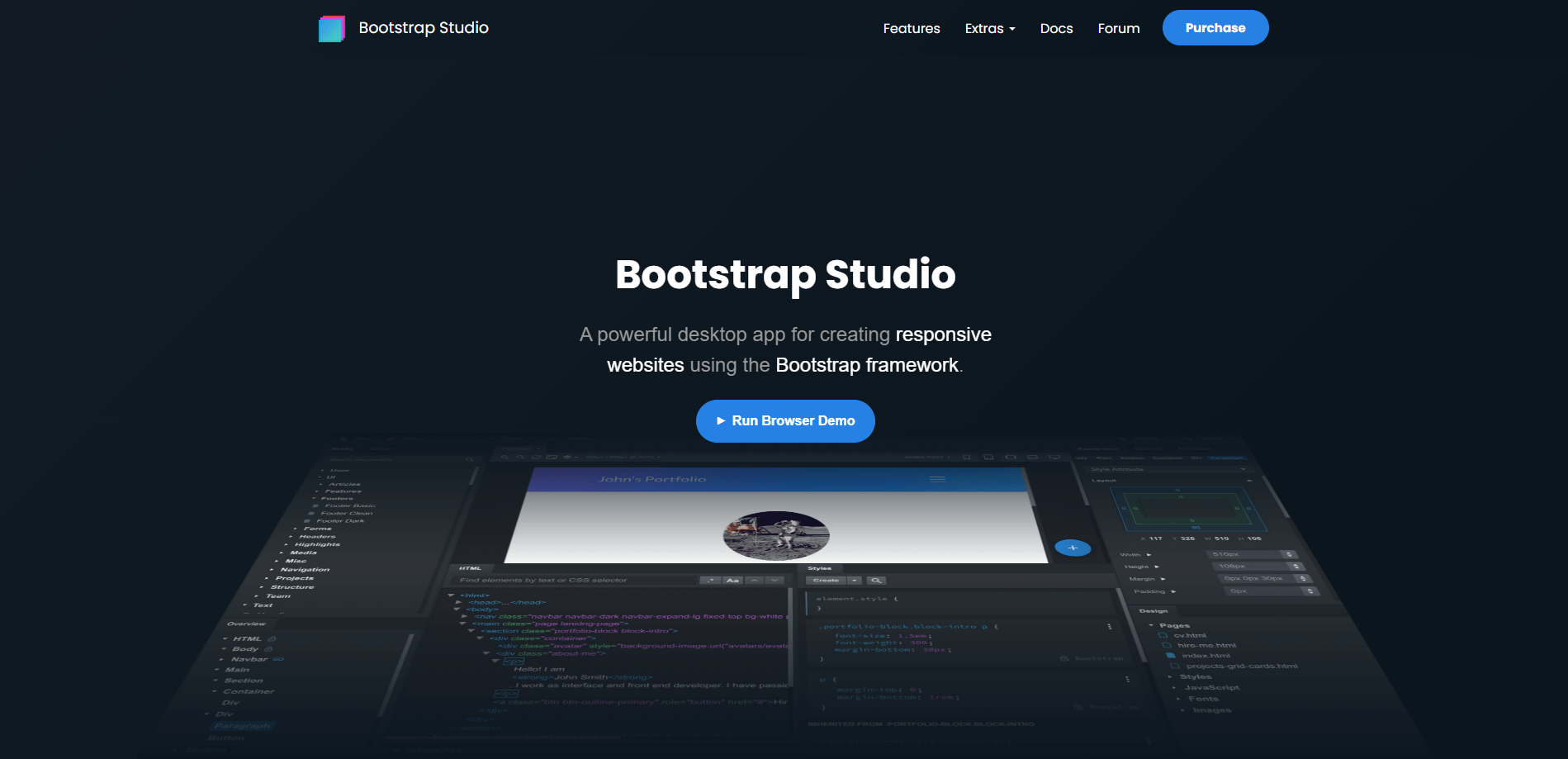 网页布局设计工具Bootstrap Studio