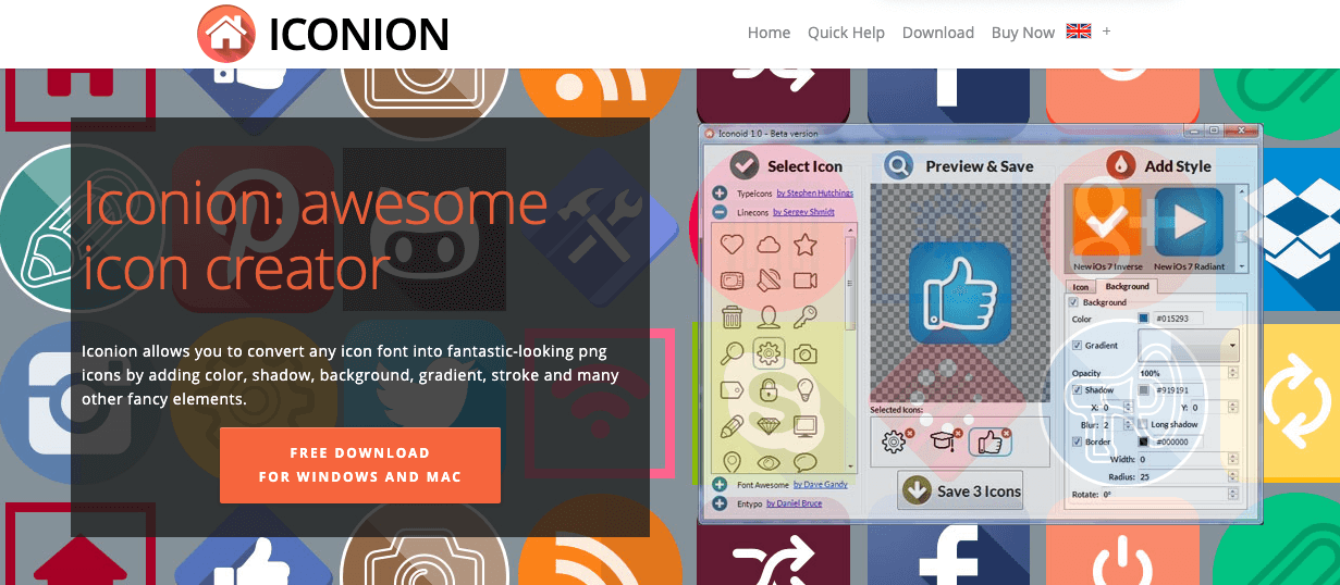 在线制作icon工具Iconion