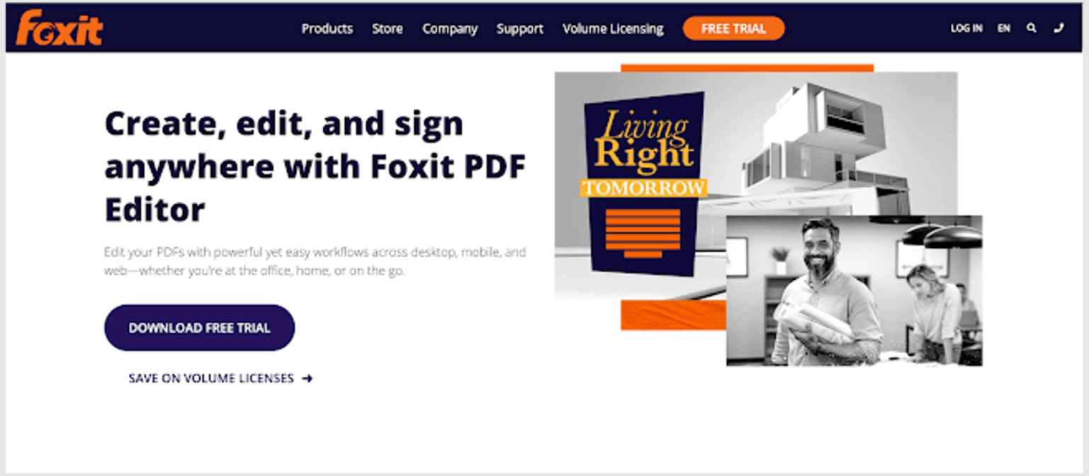 平面图设计软件Foxit PDF Editor
