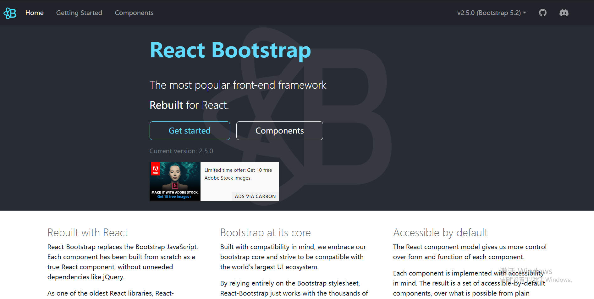 React UI框架React Bootstrap