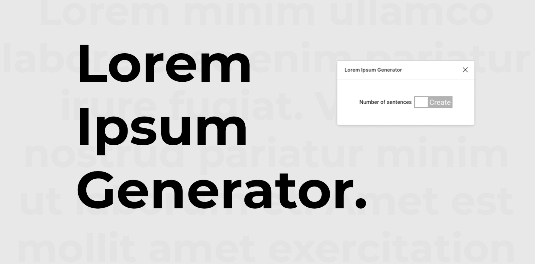 Figma插件Lorem Ipsum Generator