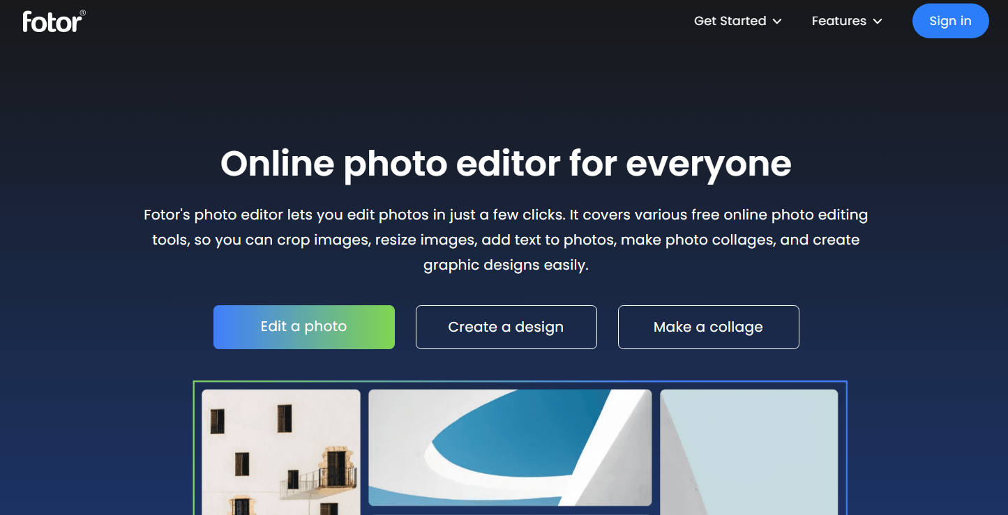 Photoshop免费在线工具替代Fotor
